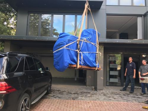 Click Here To Enlarge This Photo Of Grand Piano crane moving