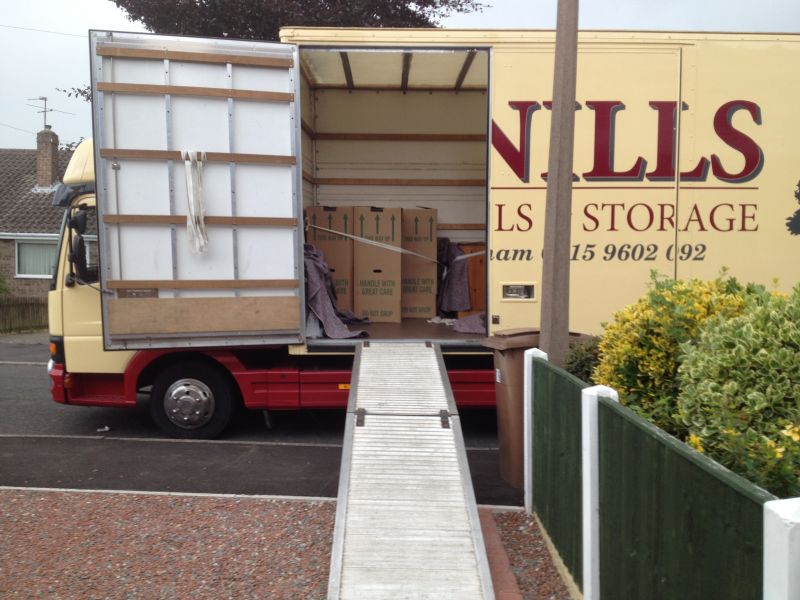Our 7.5 ton container lorry is great for properties with restricted access-easy to load through the side doors!: Swipe To View More Images