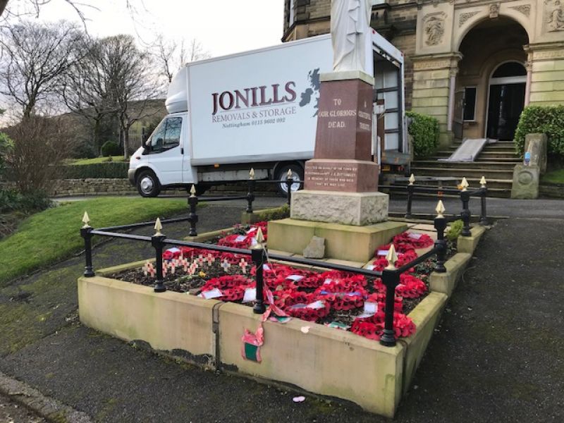 Nottingham removal up north of the country...This photo makes me feel so proud of all the fallen heroes in the wars who gave their livesfor our freedom... God bless them all  : Swipe To View More Images