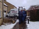 21.4.2016.
Its hard to believe this was only around 6 weeks ago when we arrived in  Leeds with this piano !  3 inches of snow !
and not a flake when we left Nottingham 1 hour 25 mins earlier.: Click Here To View Larger Image